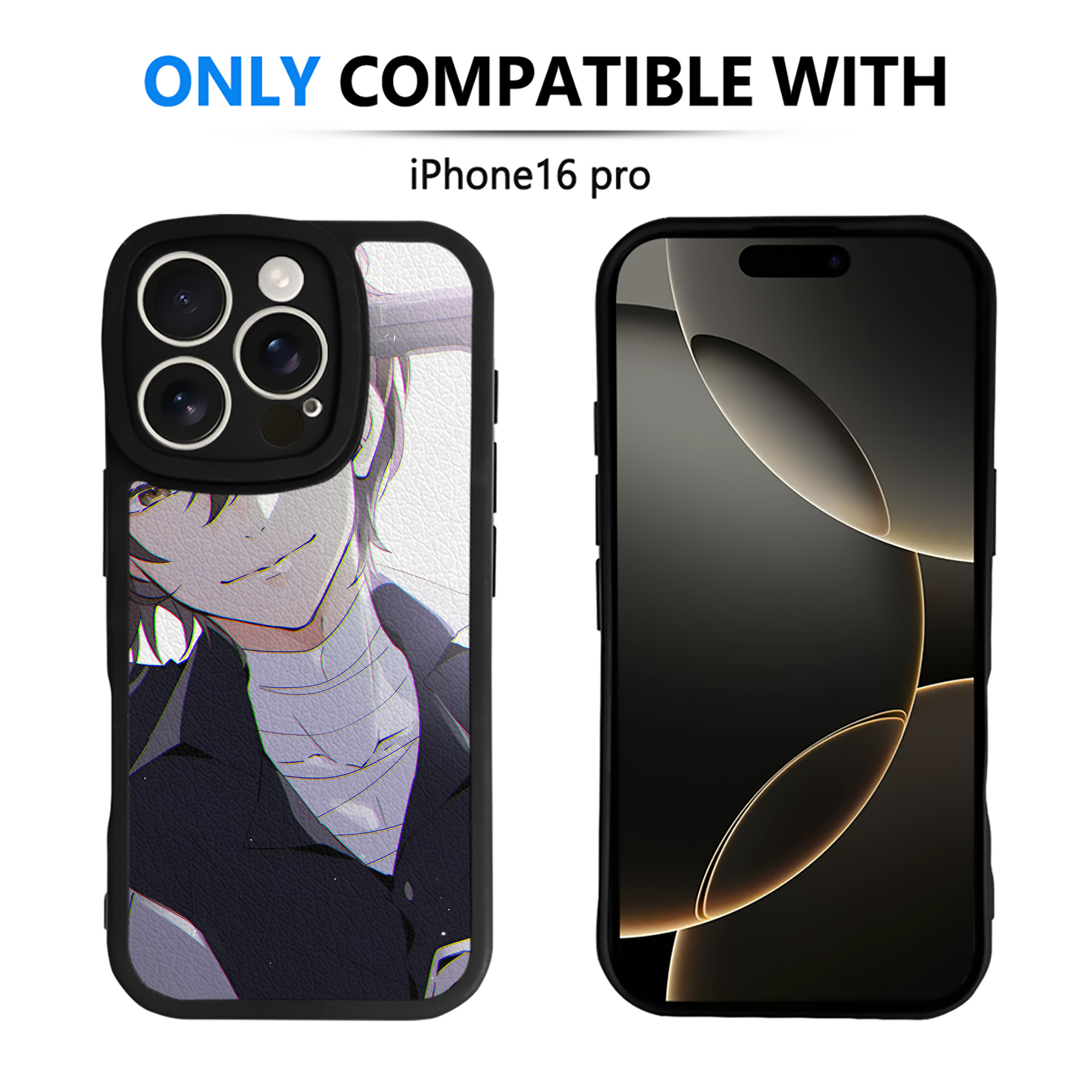 （画像用） 文豪ストレイドッグス Bungo Stray Dogs 【iPhone 16シリーズ対応】シリコンスマホケース（レザー調） 材質：シリコン